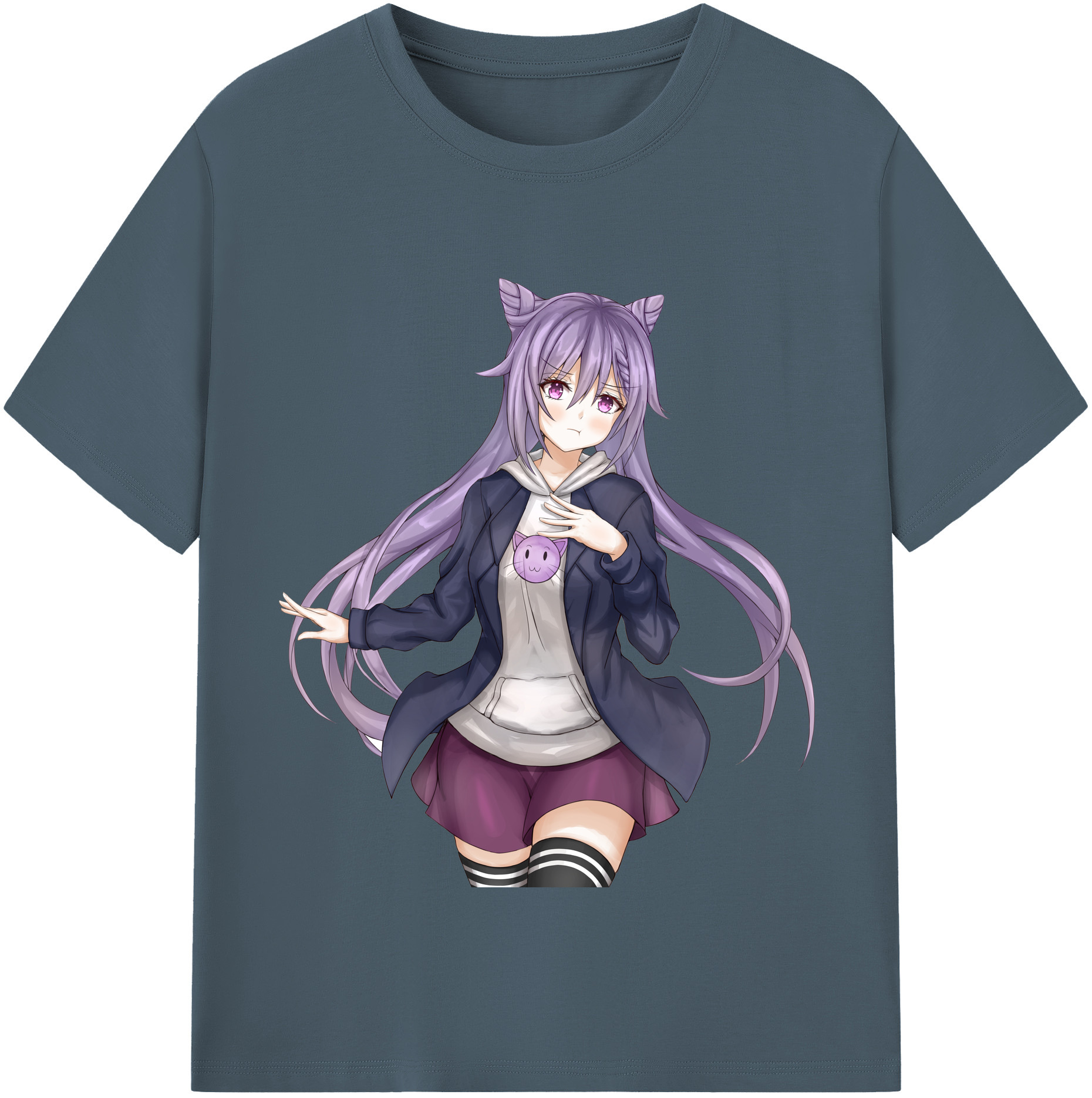 げんし神 刻晴 こくせい genshin Kokusei 綿100％半袖Tシャツ（フロントプリント）